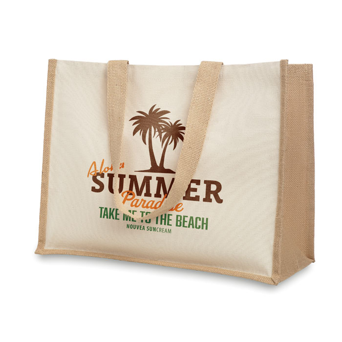 Sac de courses en toile de jute et Sac de courses en toile de jute et