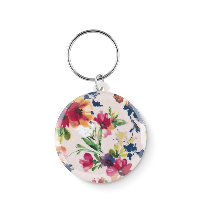 Porte-clés en métal insert papier Porte-clés en métal insert papier
