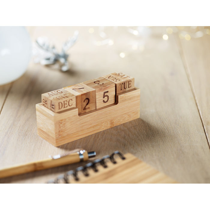 Calendrier en bambou Calendrier en bambou