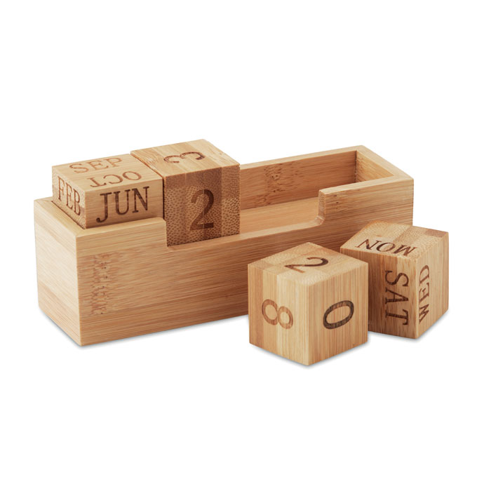 Calendrier en bambou Calendrier en bambou
