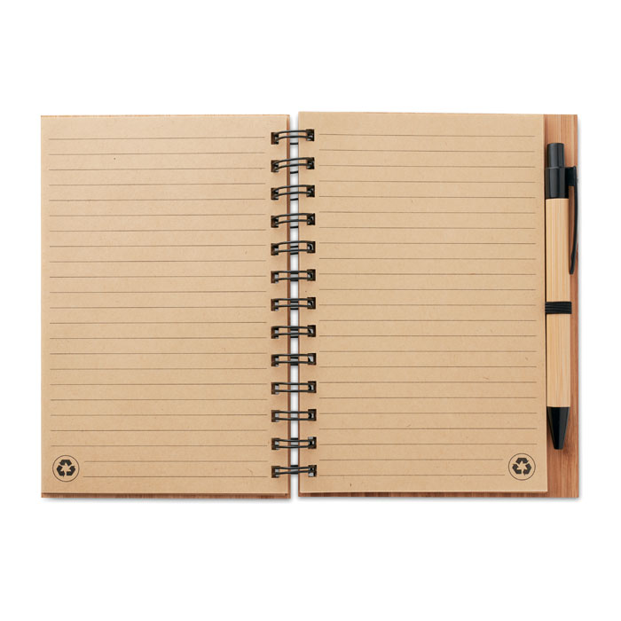 Carnet et stylo en bambou Carnet et stylo en bambou