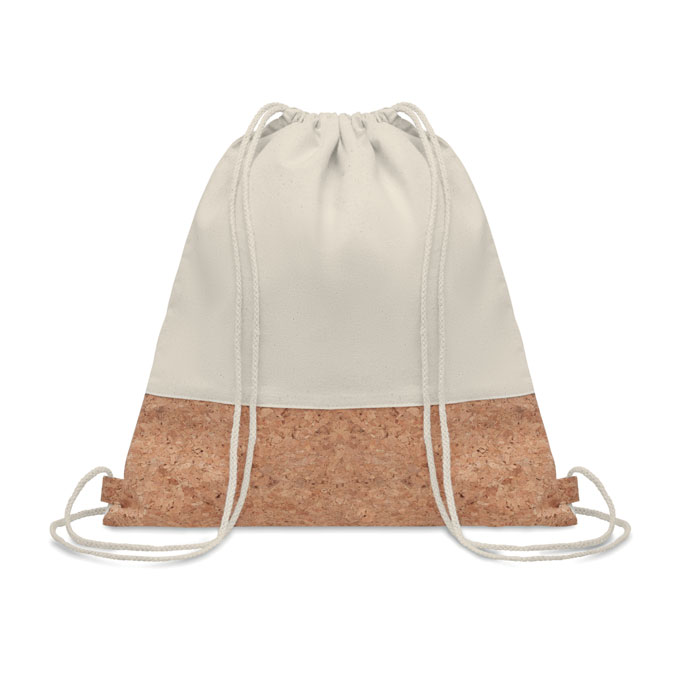 Sac à cordon avec liège. Sac à cordon avec liège.