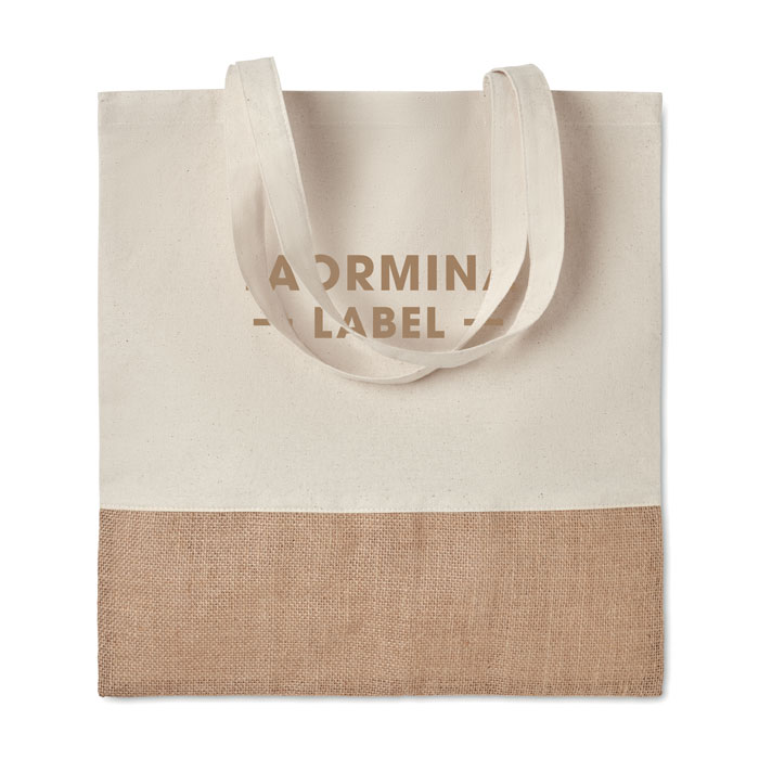 Sac à provisions avec jute. Sac à provisions avec jute.
