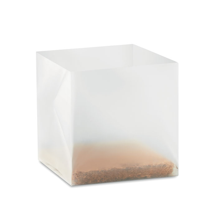 Substrat avec graines Basilic. Substrat avec graines Basilic.