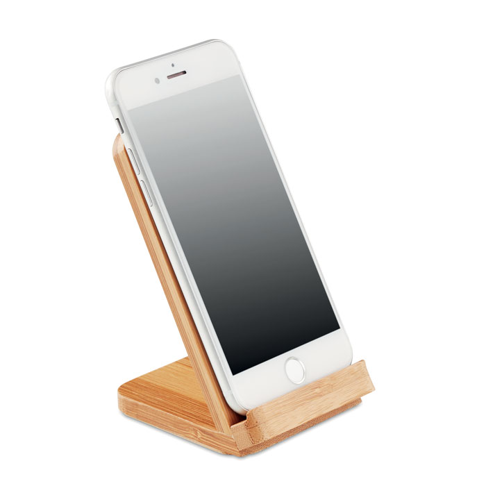Chargeur sans fil en bambou