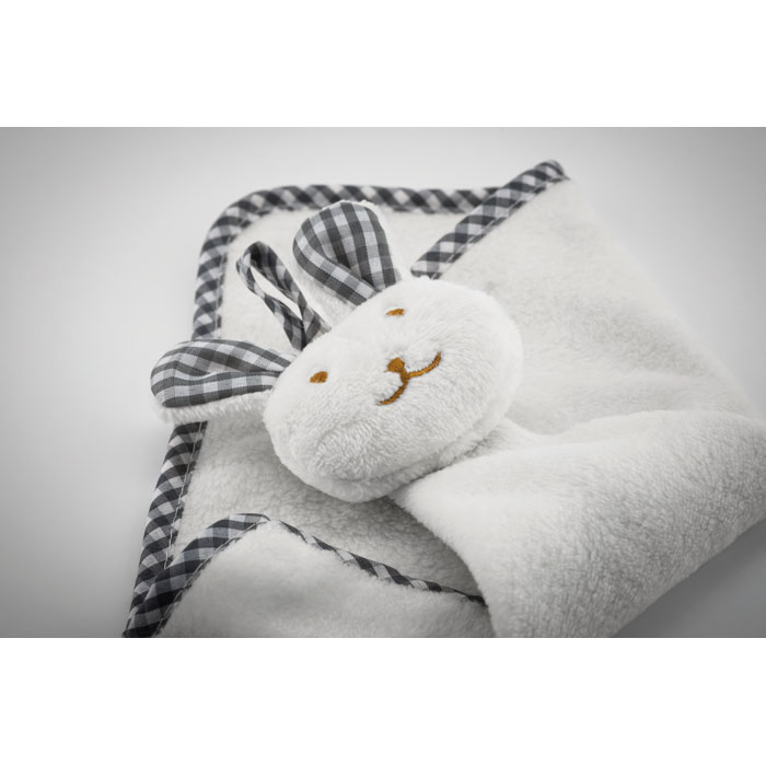 Serviette lapin en peluche Serviette lapin en peluche