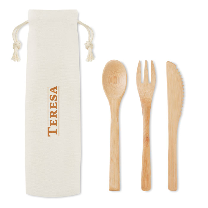 Set de couverts en bambou Set de couverts en bambou