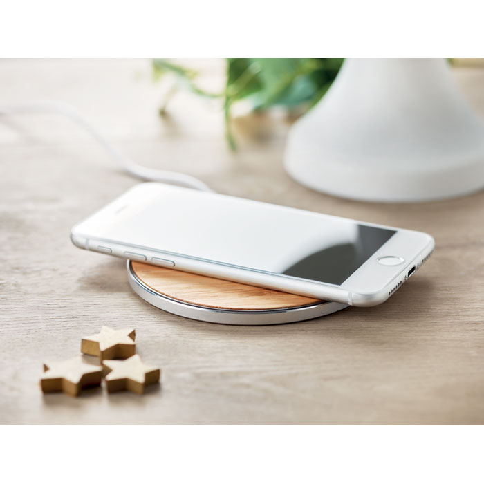 Chargeur sans fil en bambou Chargeur sans fil en bambou