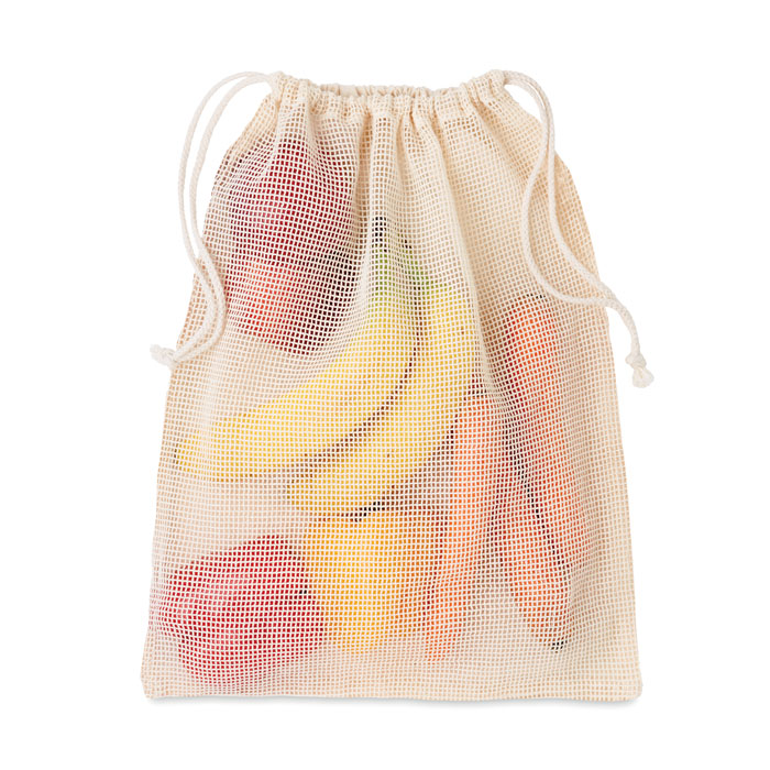 Sac réutilisable filet coton Sac réutilisable filet coton