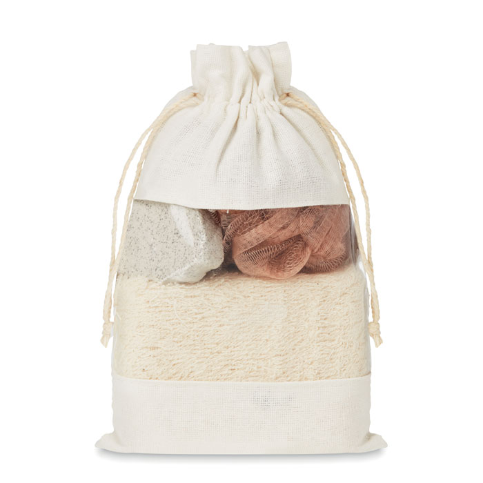Set de bain pochette coton Set de bain pochette coton