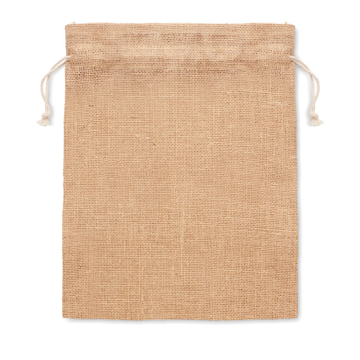 Sac cadeau moyen en jute Sac cadeau moyen en jute