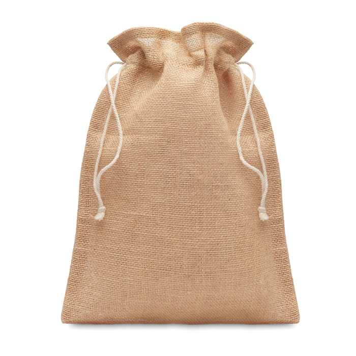 Sac cadeau moyen en jute Sac cadeau moyen en jute
