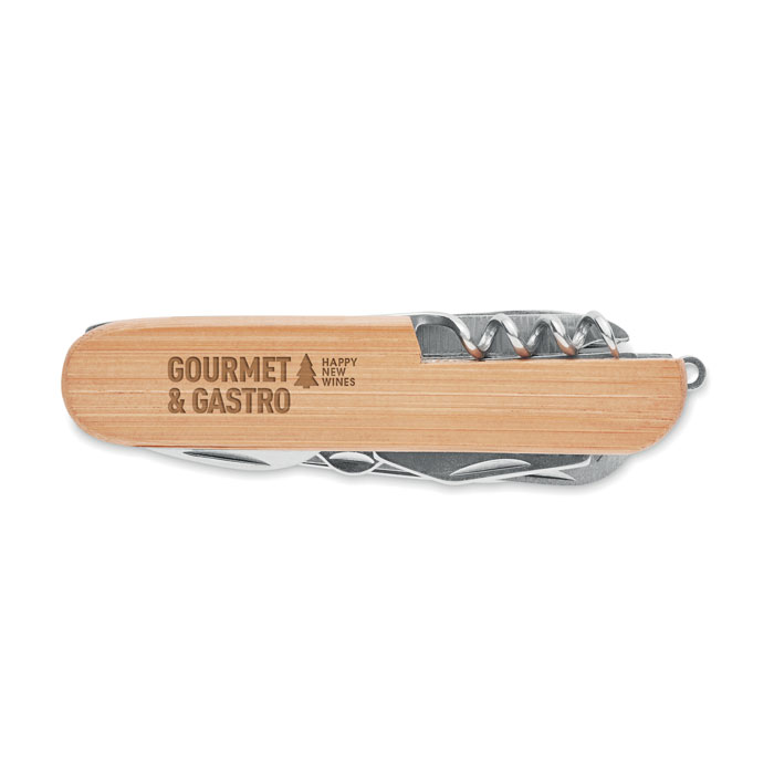 Couteau multi outils en bambou Couteau multi outils en bambou