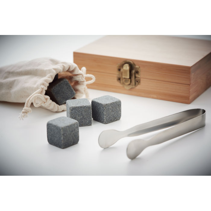 Set whisky avec boîte bambou Set whisky avec boîte bambou