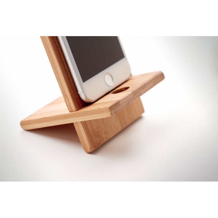 Support de téléphone en bambou