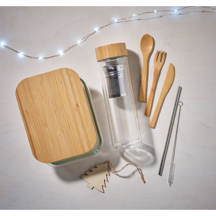 Lunchbox en verre et bambou Lunchbox en verre et bambou