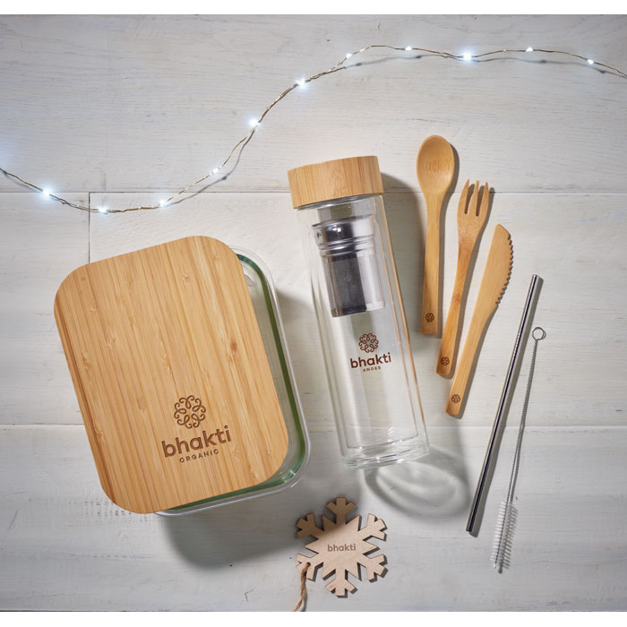 Lunchbox en verre et bambou Lunchbox en verre et bambou