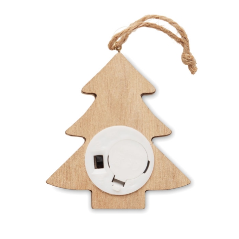 Sapin en bois avec lumières