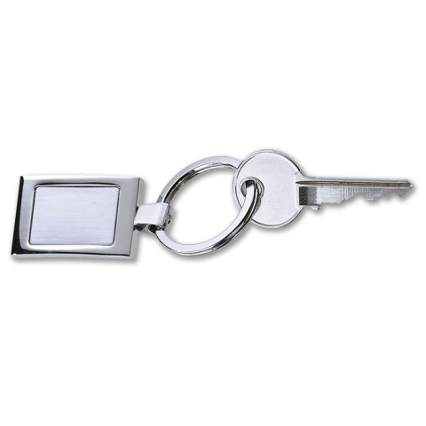 Porte-clés rectangulaire métal