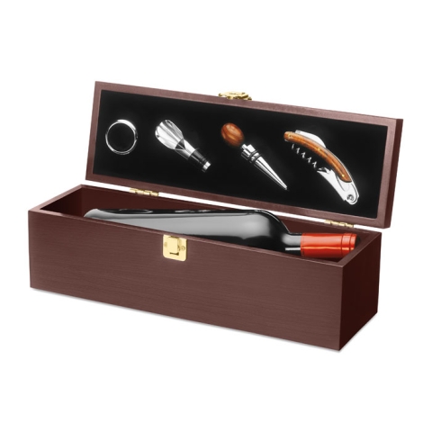 Coffret à vin en bois