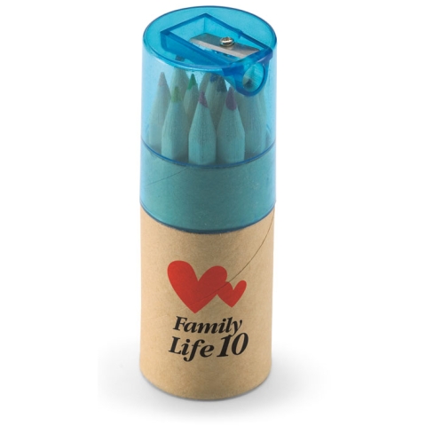 Tube 12 crayons de couleur