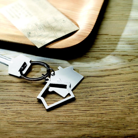 Porte-clés en alliage de métal