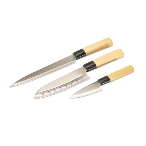 Set 3 couteaux style japonais