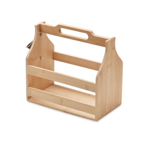 Caisse à bouteilles en bambou