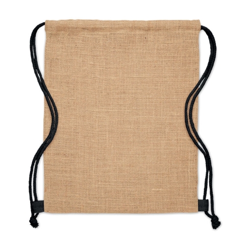 Sac à cordon en jute