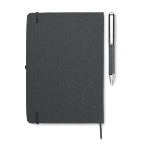 Carnet en cuir recyclé et stylo