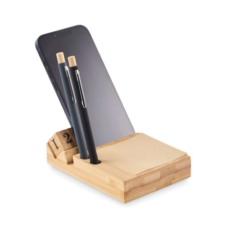 Calendrier de bureau en bambou