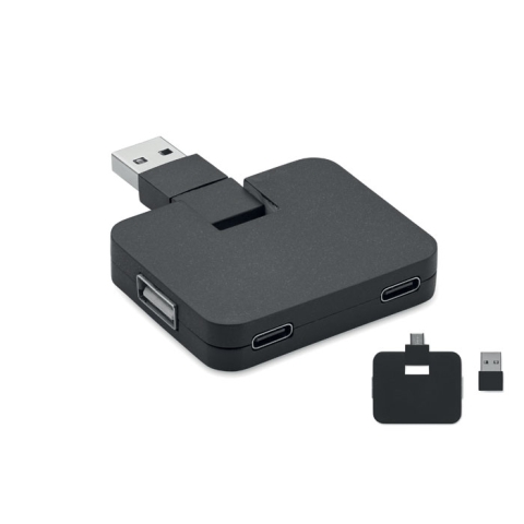 Hub USB 4 ports et câble 20cm