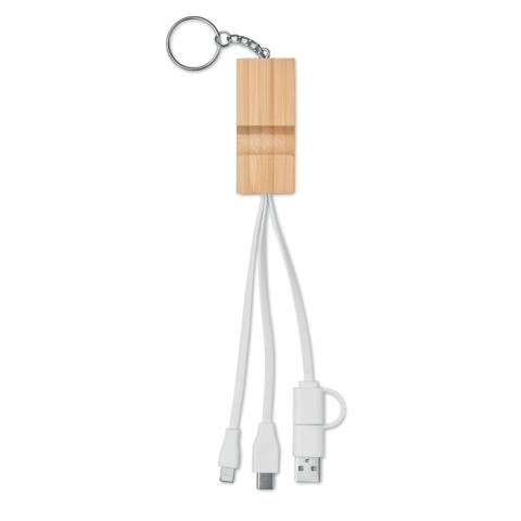 Porte-clés support en bambou
