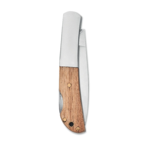 Couteau pliable en acacia