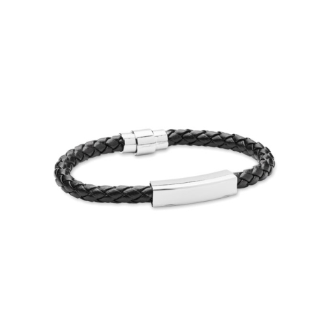 Bracelet tressé en simili cuir