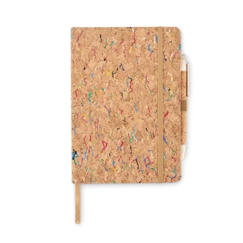 Cahier A5 en liège de couleur