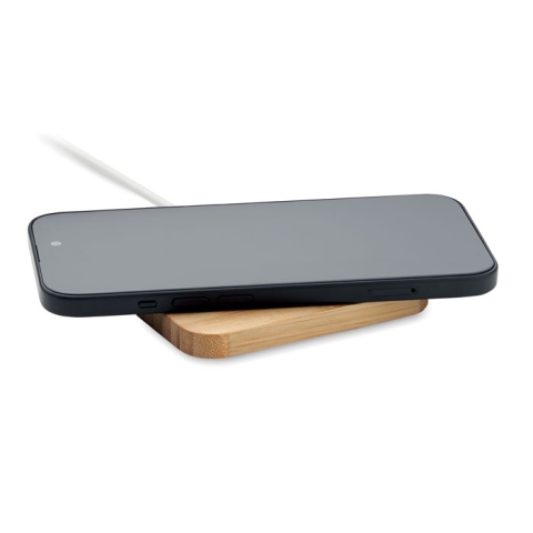 Chargeur sans fil 15W bambou
