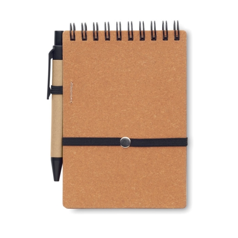 Cahier recyclé et stylo à bille