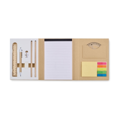 Set de papeterie avec bloc-notes