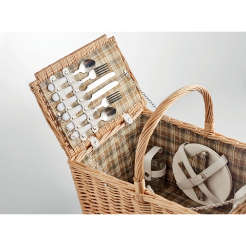 Panier pique-nique en osier 4