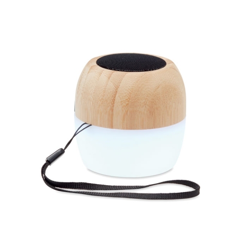 Haut-parleur sans fil en bambou