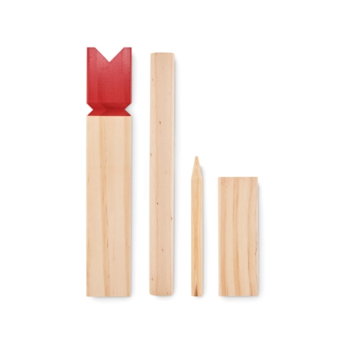 Jeu de lancer en bois de pin