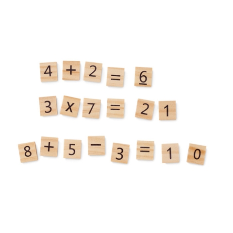 Jeu de comptage éducatif en bois