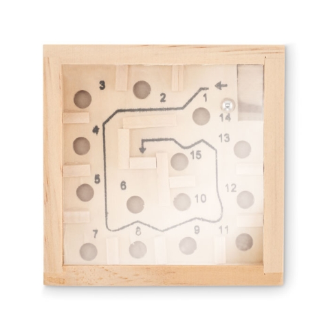 Jeu de labyrinthe en pin