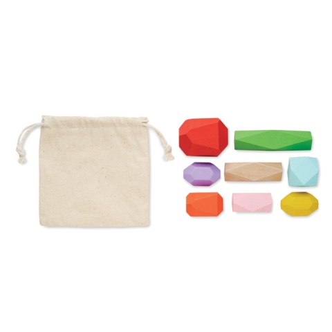 8 Pieces en bois empilables