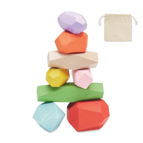 8 Pieces en bois empilables