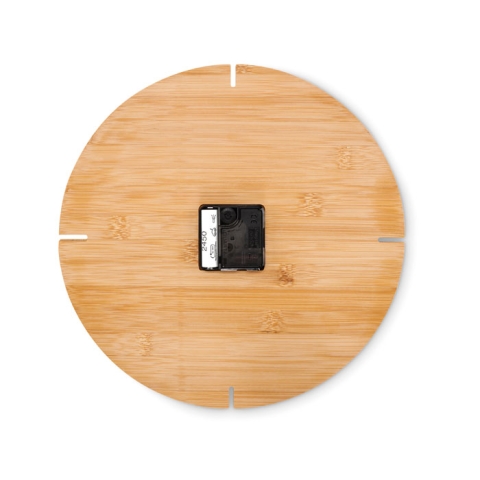 Horloge murale en bambou