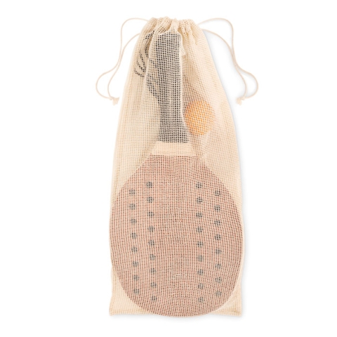 Set beach tennis en bois de rose