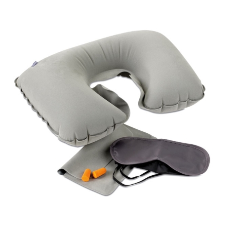 Set oreiller, masque, bouchons