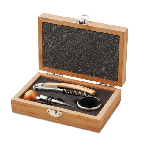 Coffret de sommelier en bambou